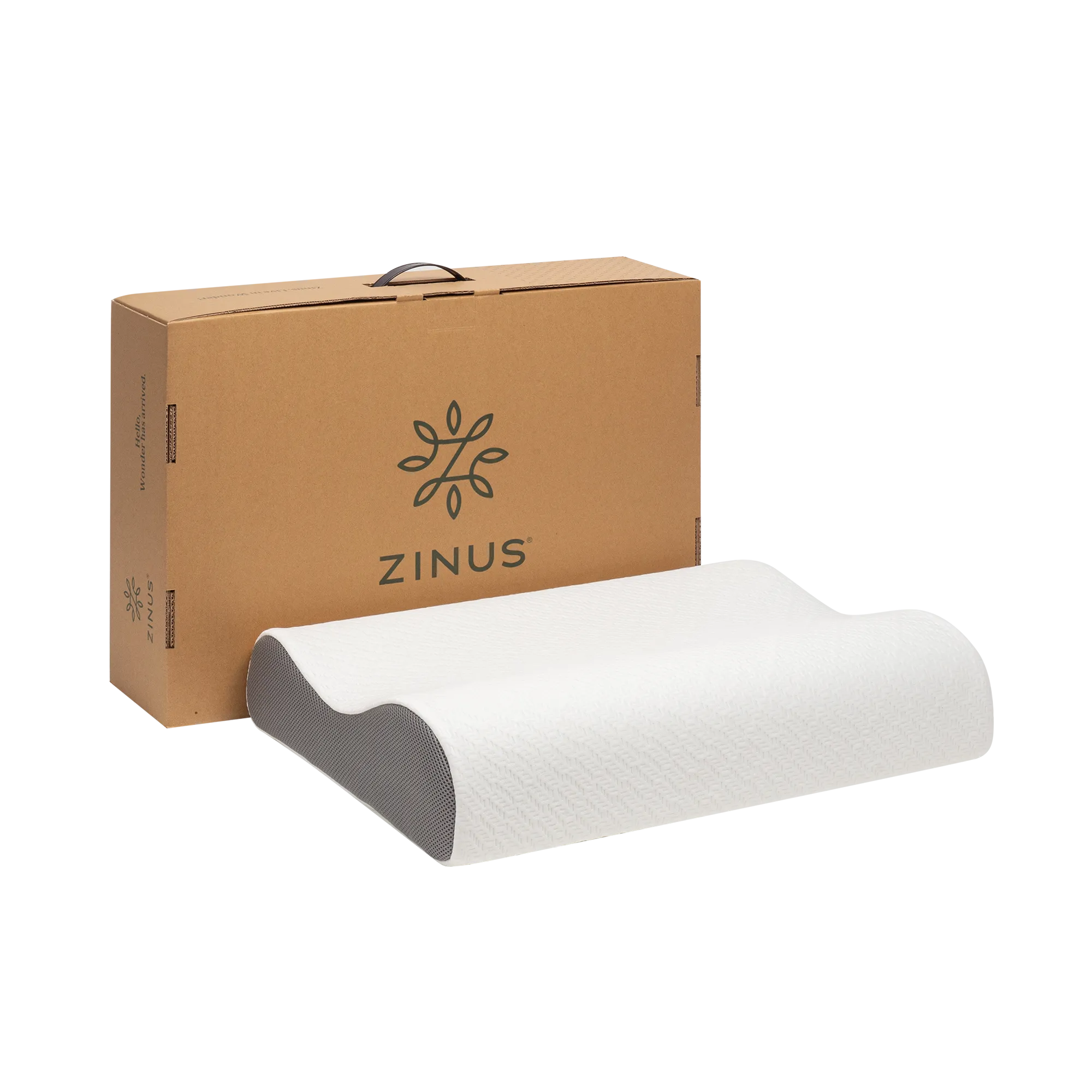 Zinus Cool Green Tea Memory Foam Contour Pillow